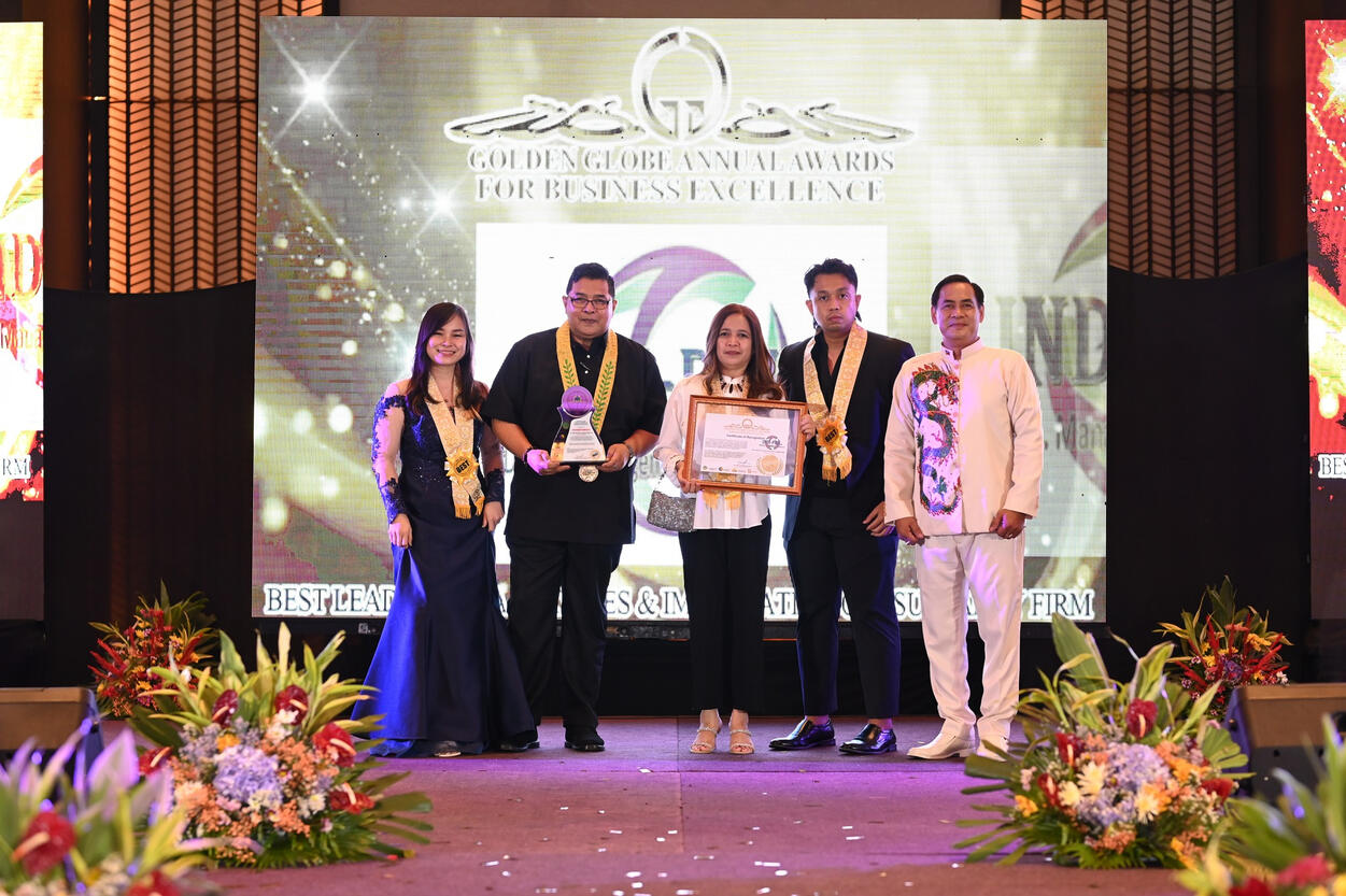 Indi-Phil team recognized at an awards ceremony